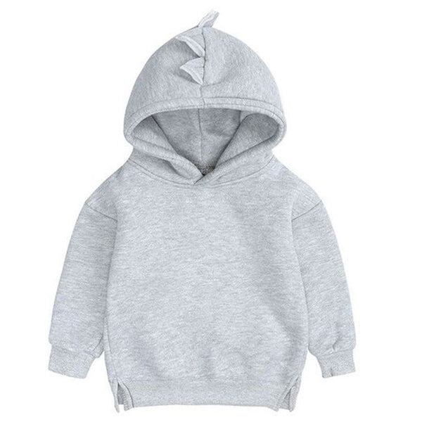 Hooded Sweater Dino Grey available at 1love2hugs3kisses ibiza