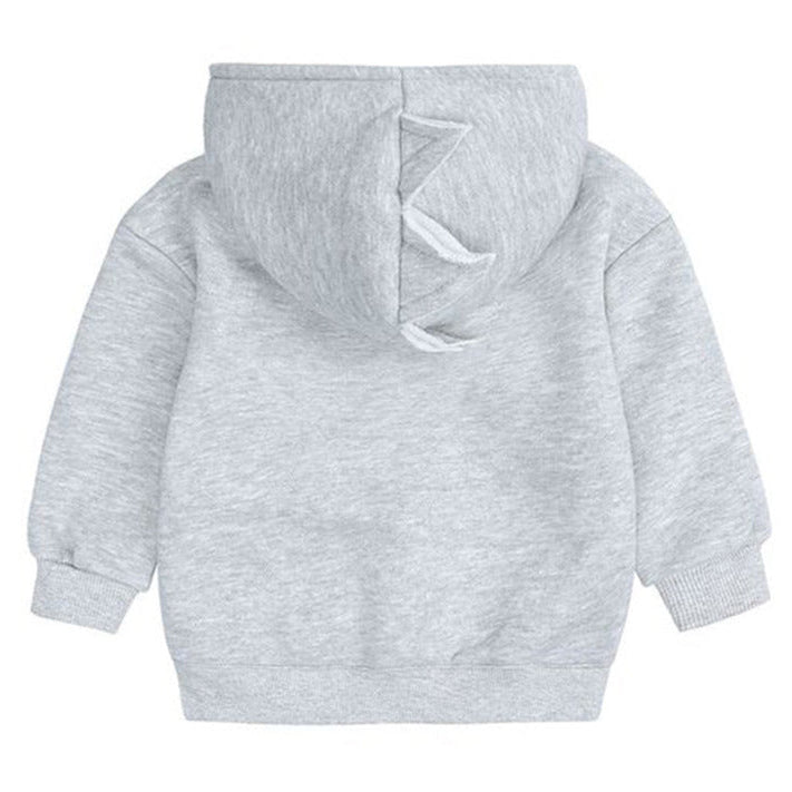 Hooded Sweater Dino Grey available at 1love2hugs3kisses ibiza