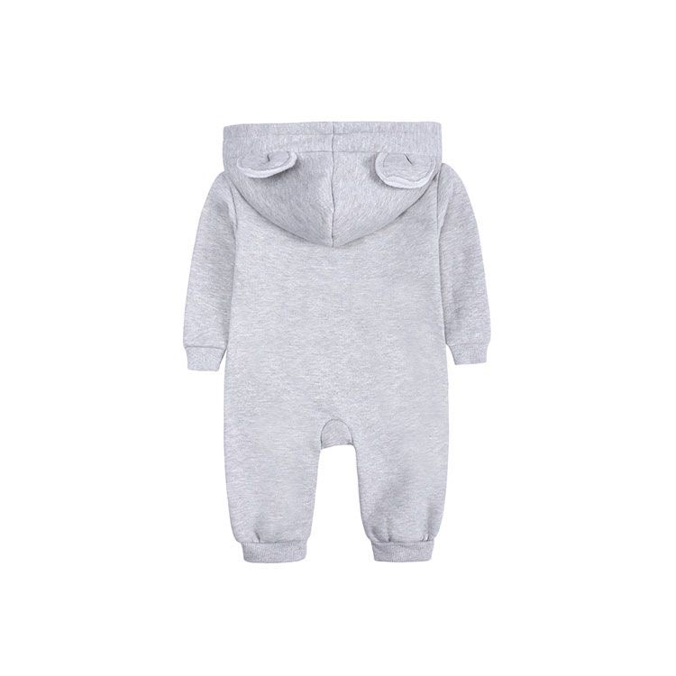 1love2hugs3kisses Baby Jumpsuit Grey Bear