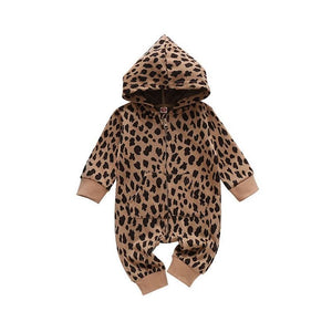 1love2hugs3kisses Baby Jumpsuit Leopard allover 