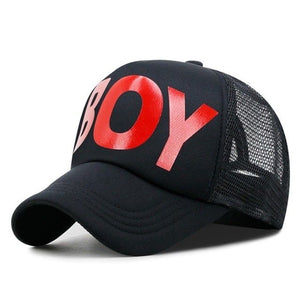 1love2hugs3kisses Baseball Mesh Cap BOY Red