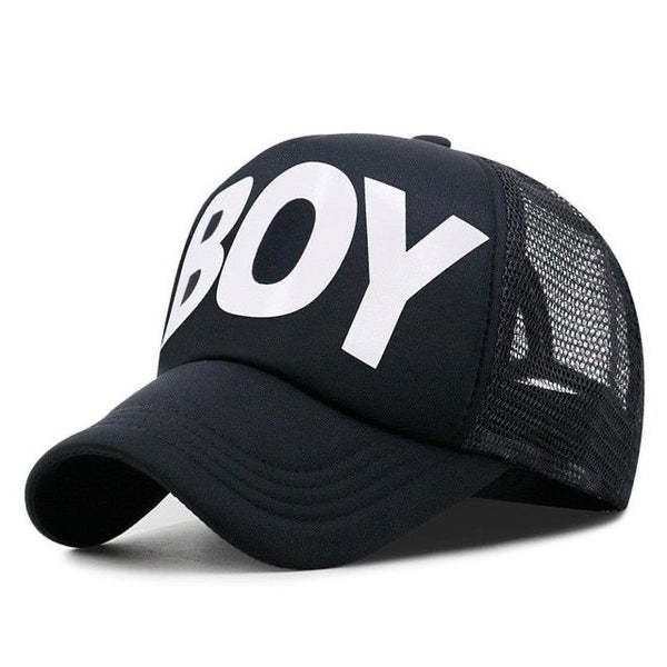 1love2hugs3kisses Baseball Mesh Cap BOY Black