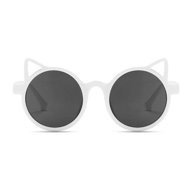 Kids Cat Sunglasses - White available at 1love2hugs3kisses ibiza