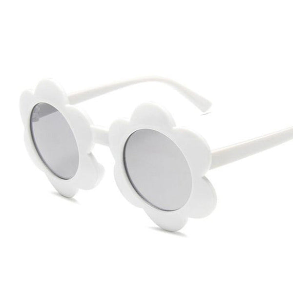 Kids Flower Sunglasses - White available at 1love2hugs3kisses ibiza