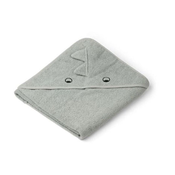 Liewood Augusta Hooded Towel Dino Dove Blue from 1love2hugs3kisses Ibiza