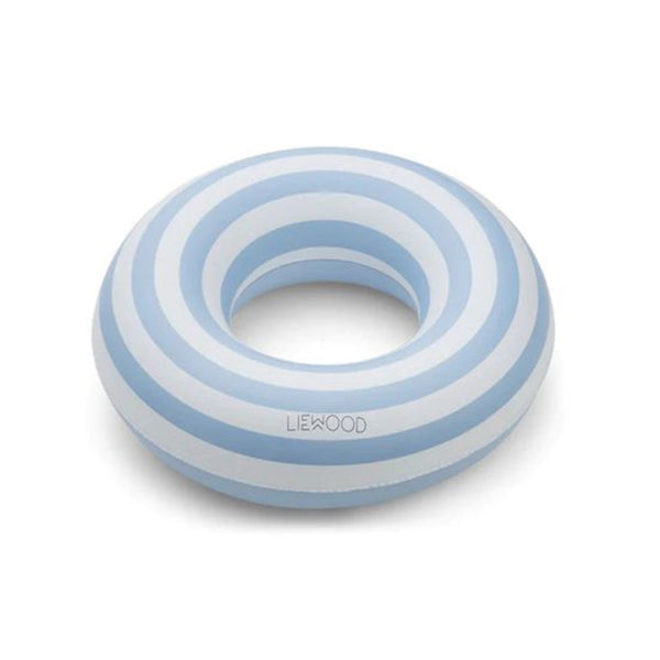 Liewood Baloo Swim Ring Small Stripes Sea Blue Creme de la Creme from 1love2hugs3kisses Ibiza