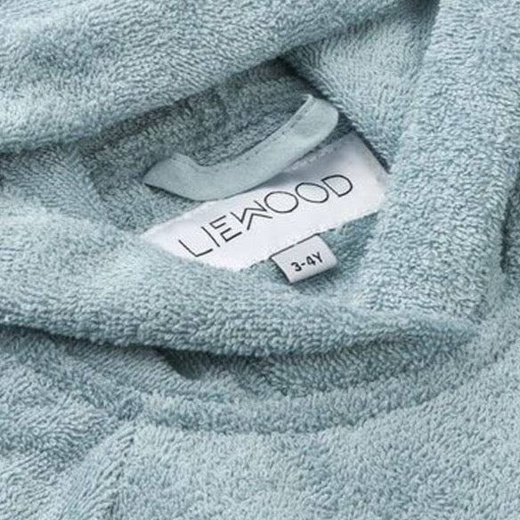 Liewood Ilja Bathrobe Poncho Mini Sea Blue from 1love2hugs3kisses Ibiza