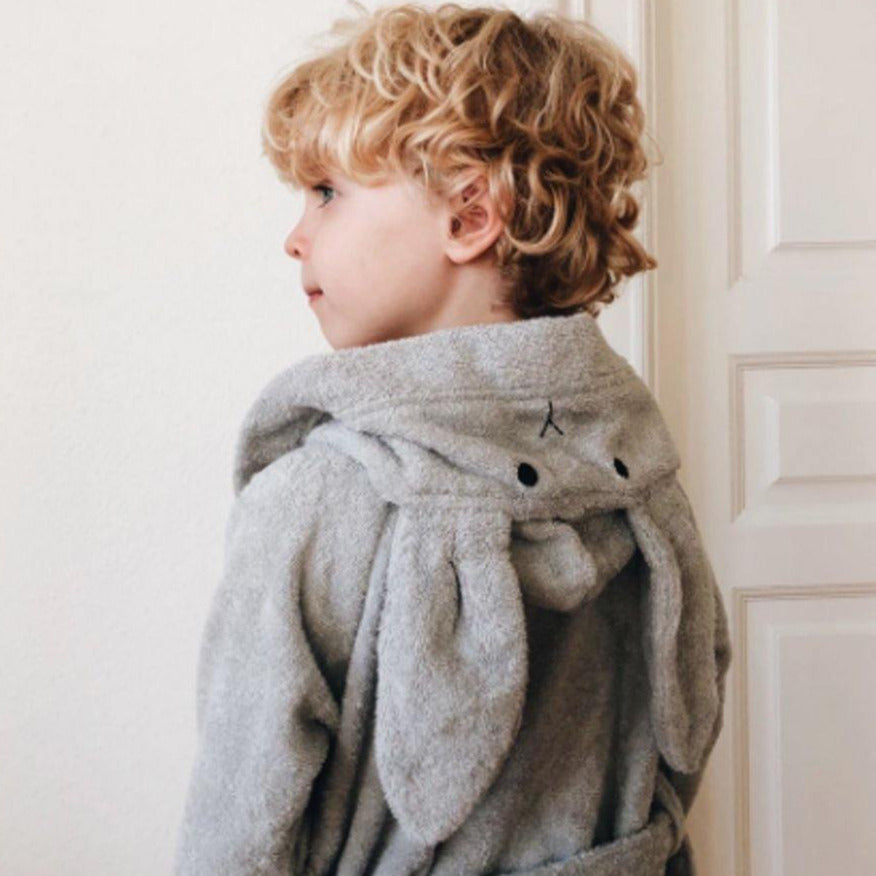 Liewood Lily Bathrobe Rabbit dumbo grey -from 1love2hugs3kisses Ibiza