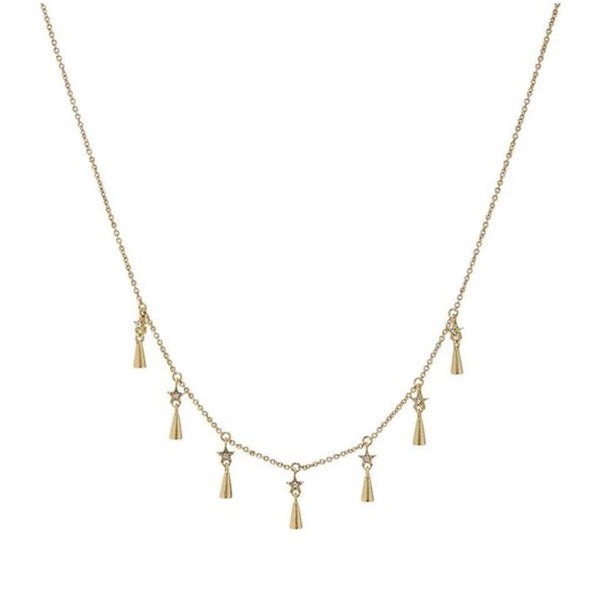 Luv Aj Celestial Shaker Necklace in Gold available at 1love2hugs3kisses Ibiza