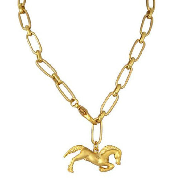 Mayol Jewelry Goodbye Horses Necklace - Gold available at 1love2hugs3kisses ibiza