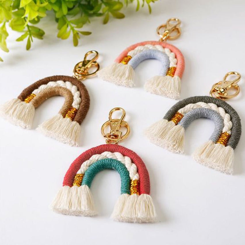 Rainbow Keychain - Grey available at 1love2hugs3kisses Ibiza