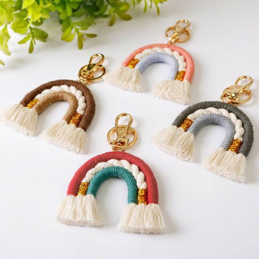 Rainbow Keychain - Pink available at 1love2hugs3kisses Ibiza
