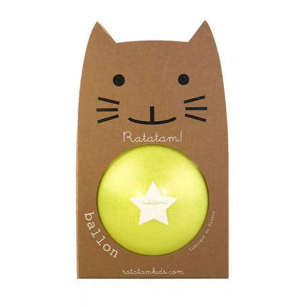Ratatam Cat Glitter Ball Star Small Summer Yellow - 1love2hugs3kisses Ibiza 