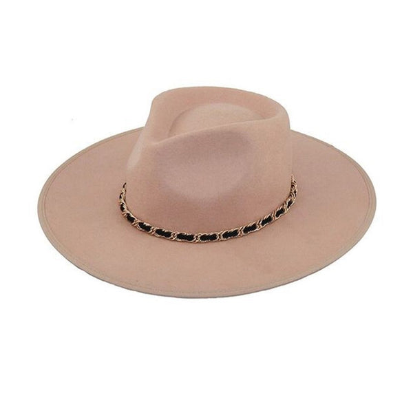 Wool Hat Frankie with Chain - Sand from 1love2hugs3kisses Ibiza